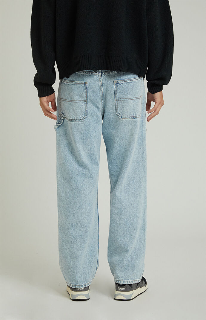 PacSun Light Indigo Baggy Carpenter Jeans | PacSun