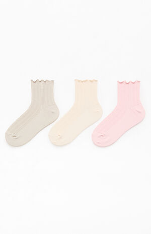 3 Pack Originals Multi Ruffle Socks image number 2