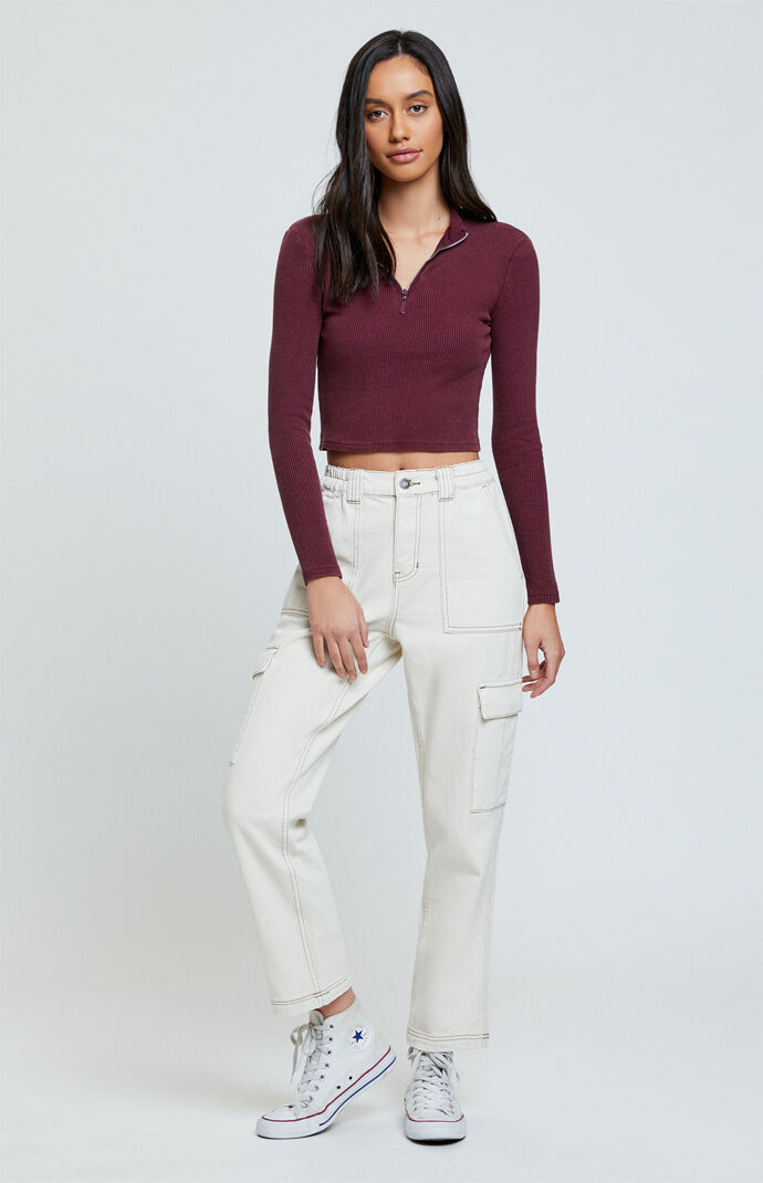 ivory cargo pants