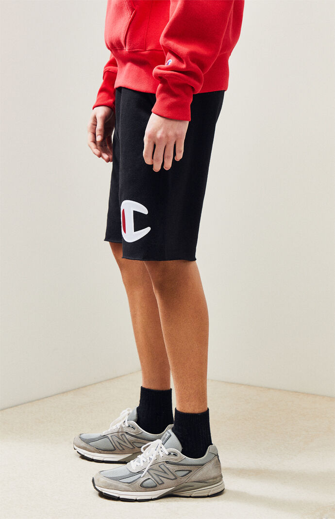 Reverse Weave Cutoff Active Shorts