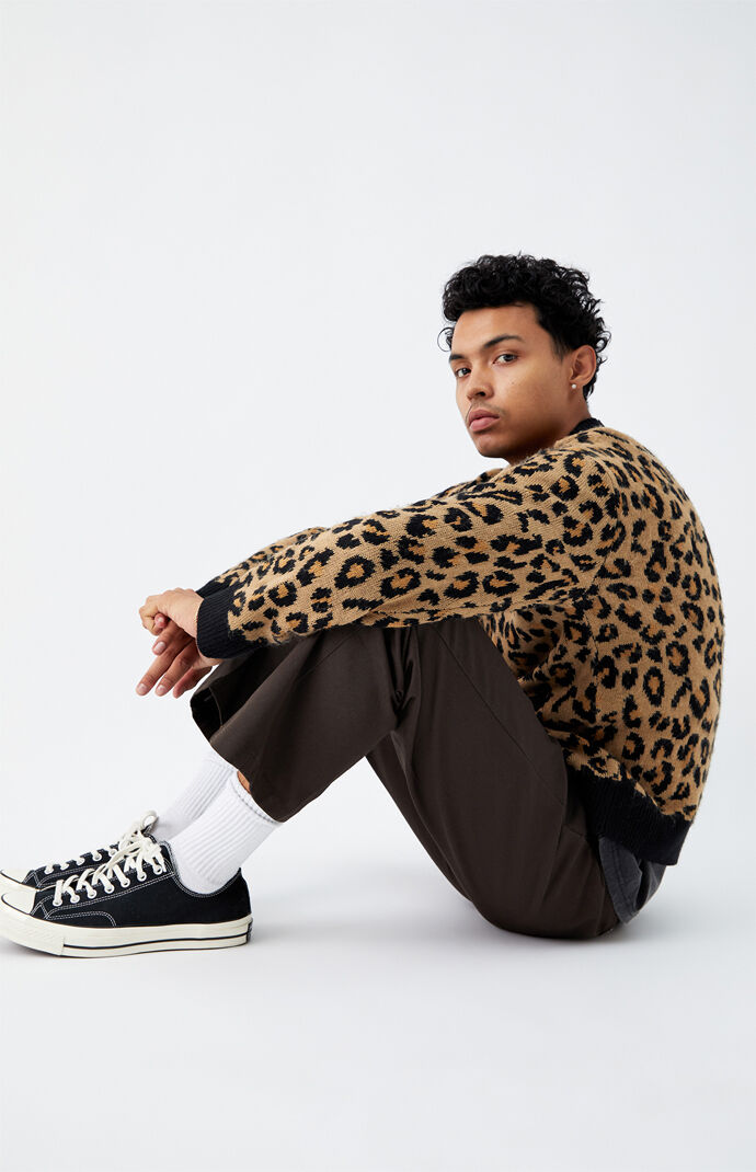 Leopard Knit Cardigan
