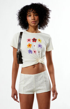 Lace Micro Shorts image number 3