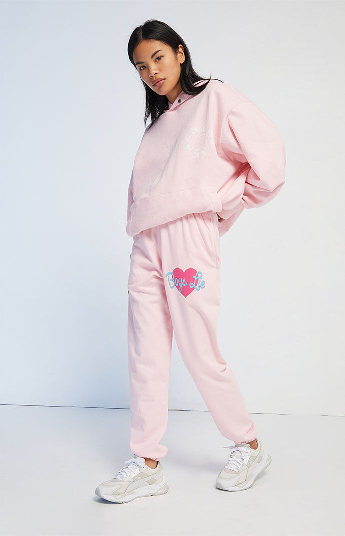 Boys lie pink sweatpants deals