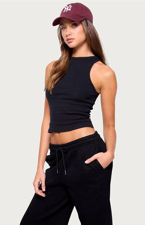Filipa High Neck Ribbed Tank Top image number 2