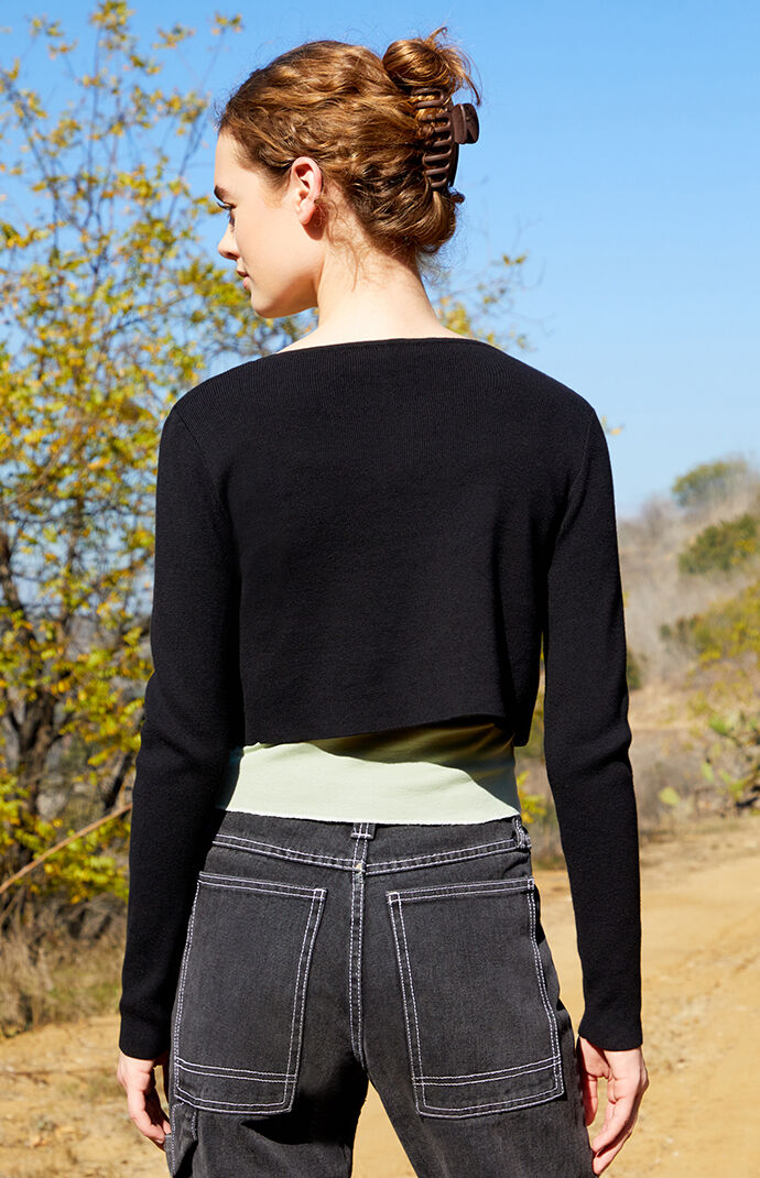 John Galt Black Athelia Cardigan PacSun