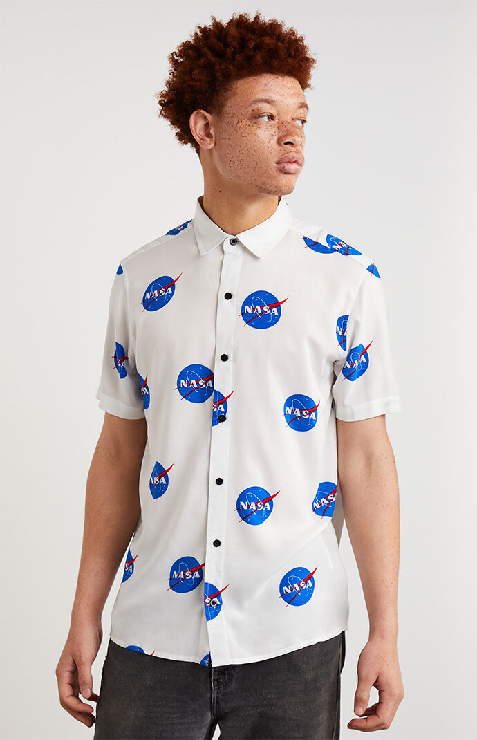 NASA Short Sleeve Button Up Shirt