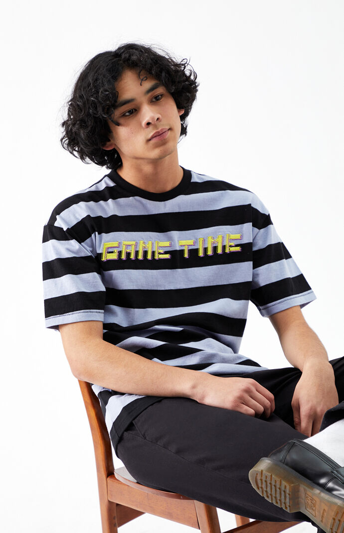 Game Time Regular Striped T-Shirt 
