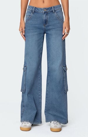Lunar Low Rise Cargo Jeans image number 2