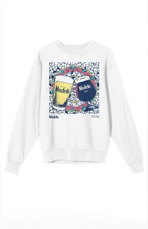 Modelo Glasses Mosaic Crew Neck Sweatshirt image number 1