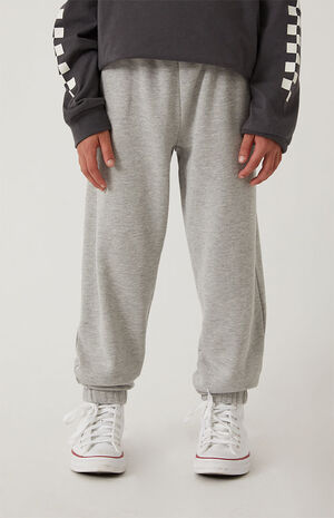 Heather Gray Basic Sweatpants image number 2