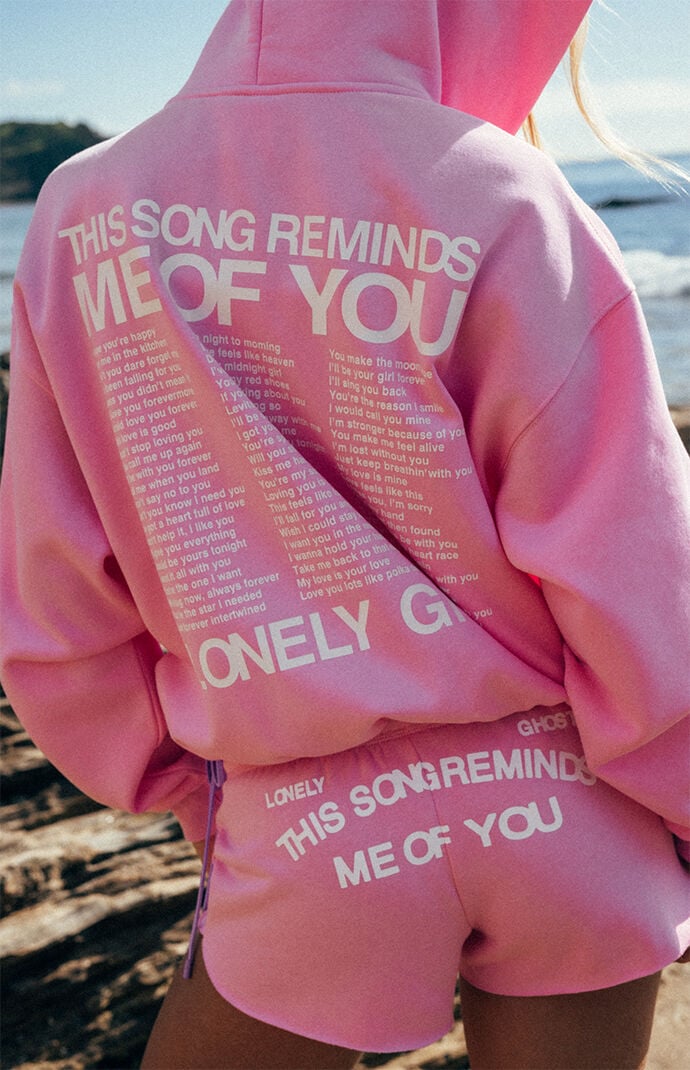 LONELY GHOST This Song Reminds Me Of You Zip Up Hoodie