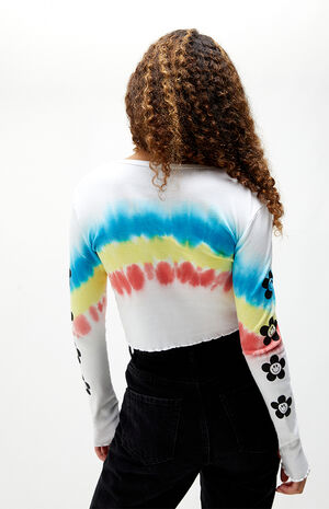 Rainbow Floral Long Sleeve T-Shirt Rainbow Floral Long Sleeve T-Shirt image number null