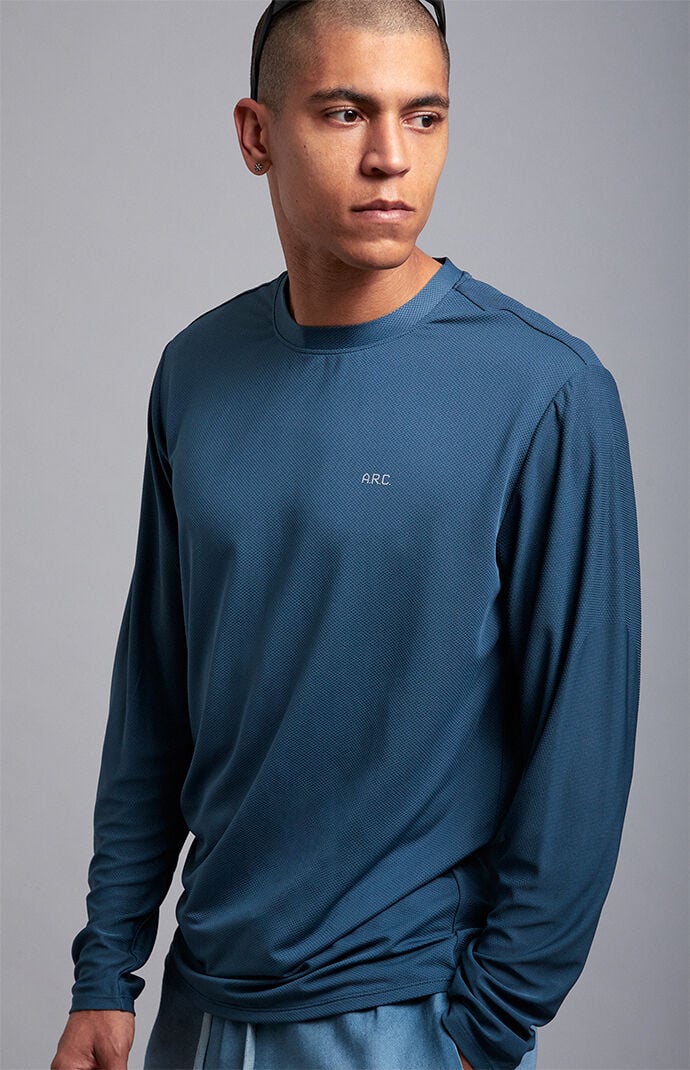 A.R.C. Active Blue Performance Long Sleeve T-Shirt