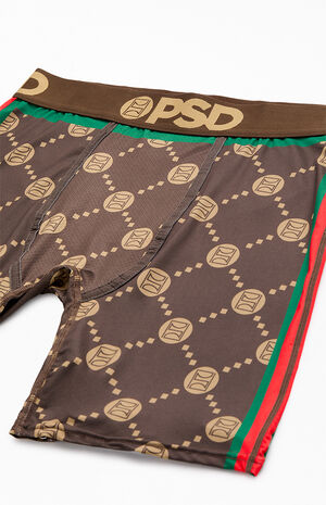 Brown Emblem Luxe Boxer Briefs image number 3
