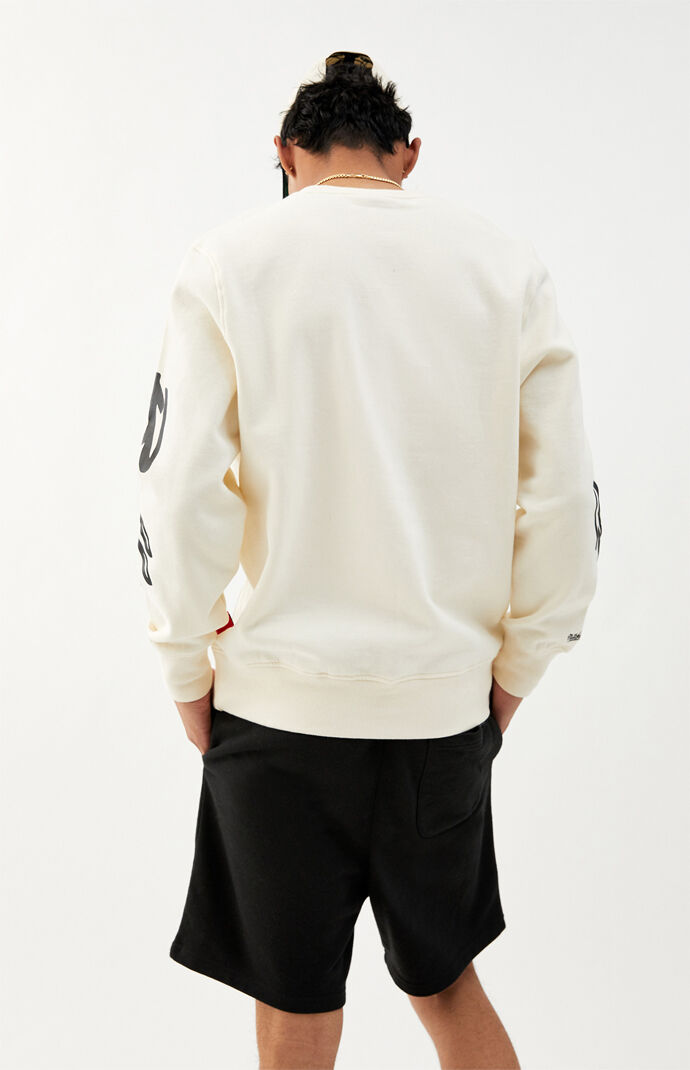 Bulls Flames Crew Neck Sweatshirt