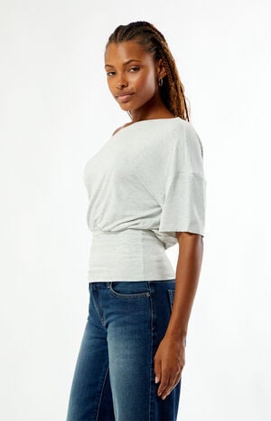 Stacy Cinched Waist Short Sleeve Top image number 3