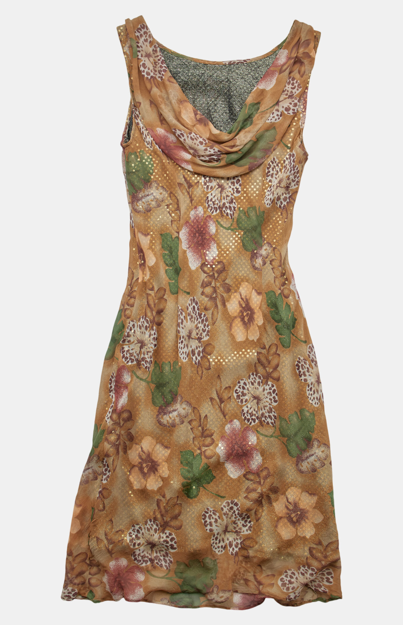 PS VINTAGE 2000s Y2K Midi Floral  Dress