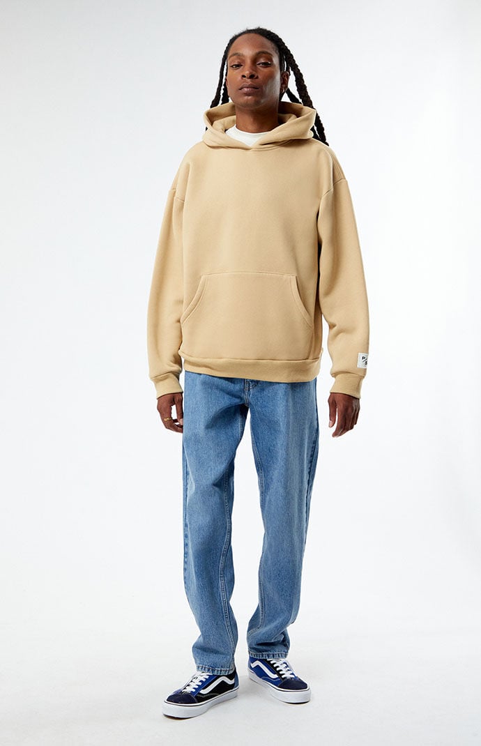 Tan hoodie men discount