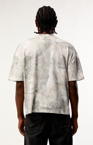 Anchor Camo Cropped Boxy T-Shirt image number 4