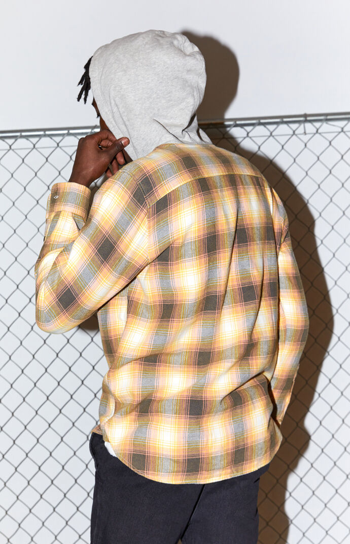 Hooded Plaid Flannel Shirt