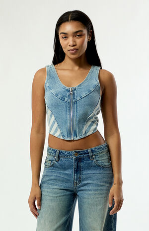 Jean Corset Top image number 2