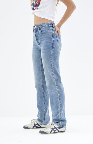 Medium Indigo Dad Jeans image number 3