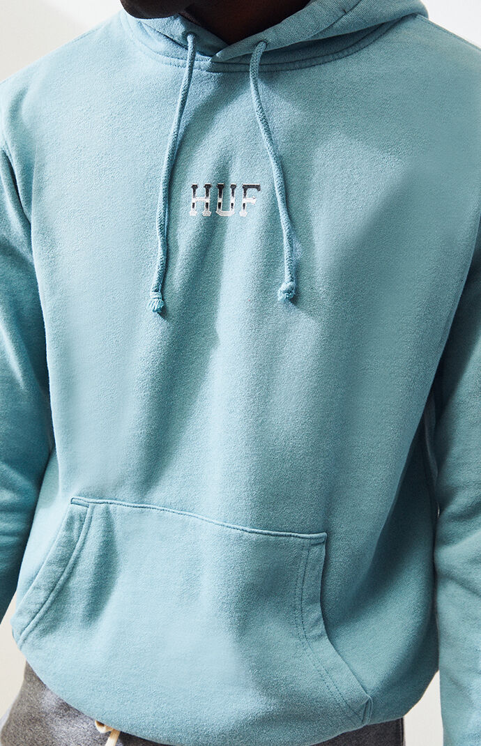 huf blue rose hoodie