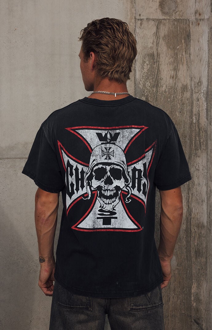 West Coast Choppers Skeleton Cross T-Shirt