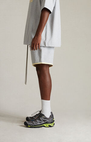 Light Heather Grey Running Shorts Light Heather Grey Running Shorts image number 4