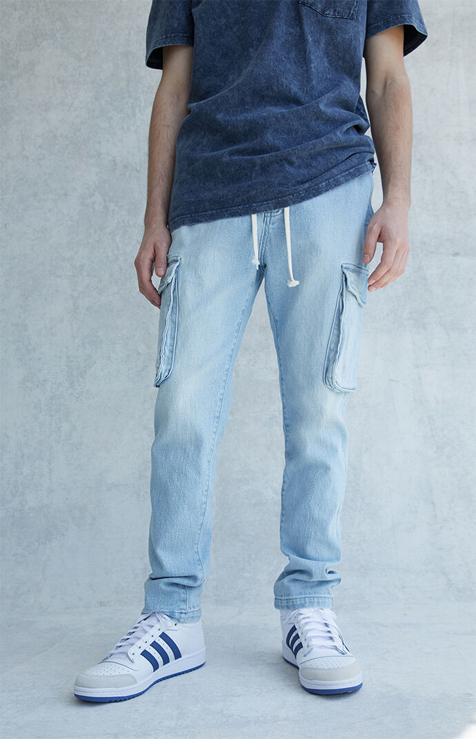 Atlas Light Wash Skinny Denim Comfort Jeans