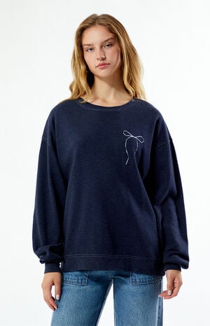 Bow Crew Neck Sweatshirt