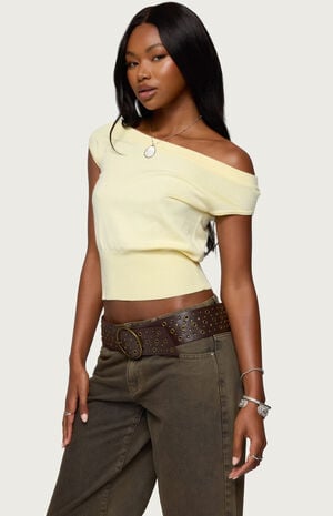 Michaela Off Shoulder Knit Top image number 2