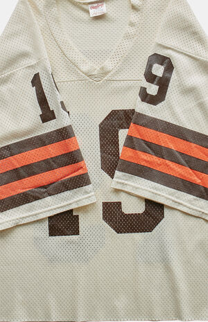 90s 19 Mesh Jersey V-Neck Cropped Graphic Top image number 3