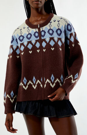 Ava Zip Up Cardigan image number 4