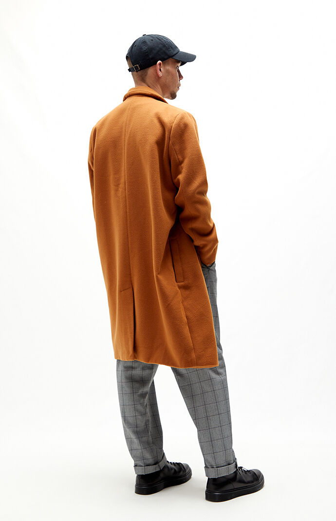 tan long coat