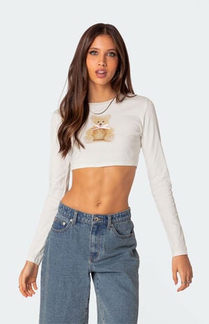 Ted Cropped Long Sleeve T-Shirt image number 1