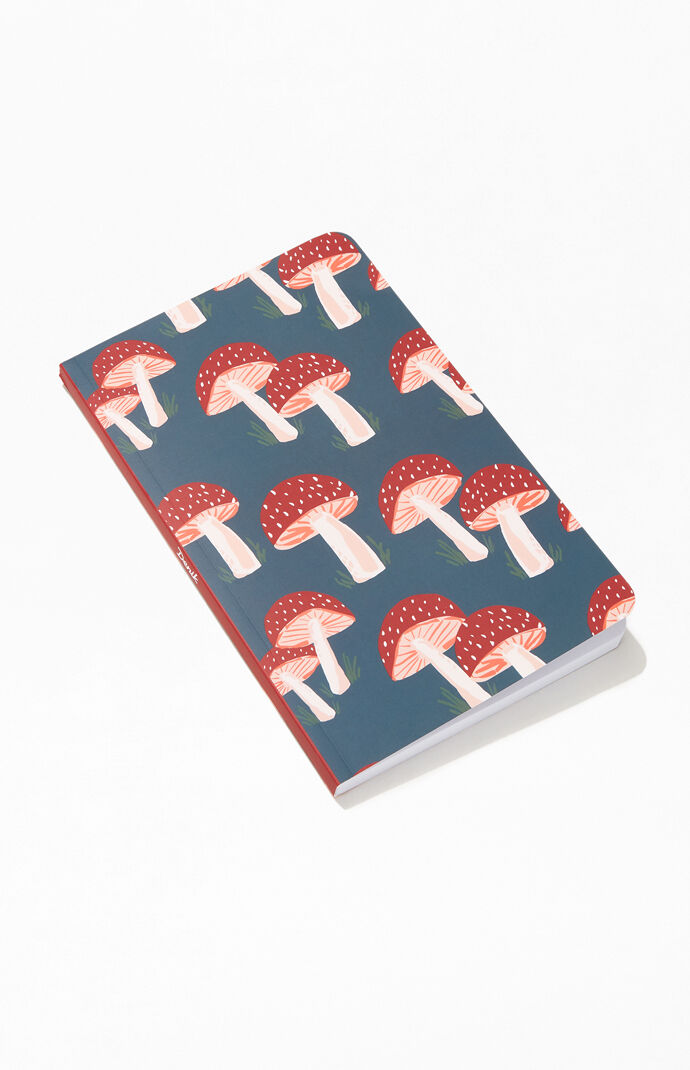 Navy Mushroom Notebook