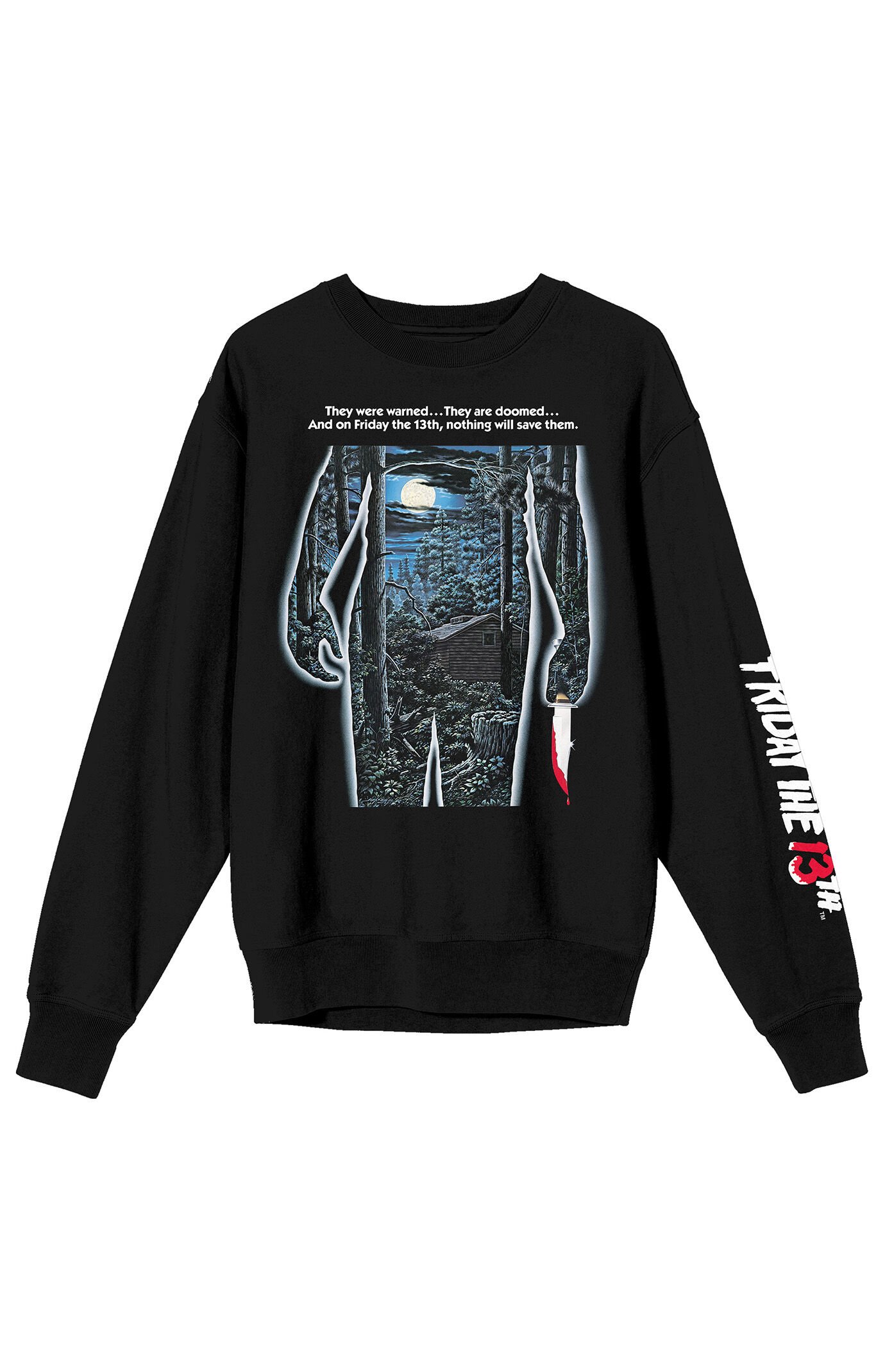 PacSun Friday The 13th Promo Poster Art Crew Neckline Sweatshirt