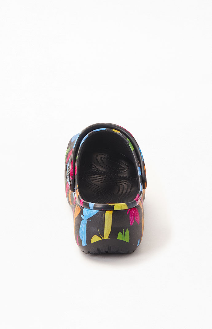 Black butterfly store crocs