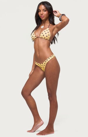 Melanie Polka Dot String Bikini Bottom image number 4