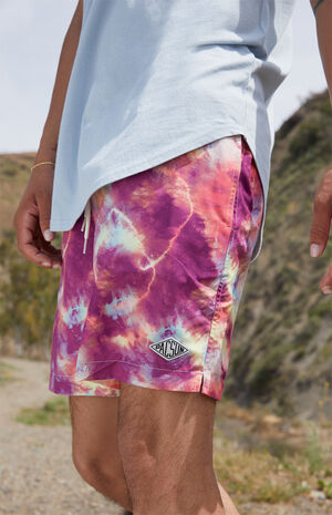 Happy Tie Dye 17" Swim Trunks image number 3