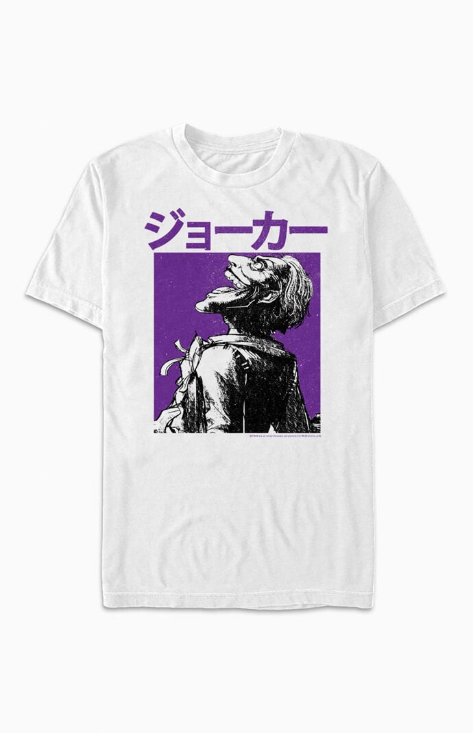 pacsun pacsun mens batman kanji joker tshirt  white size 2xl from pacsun   fandom