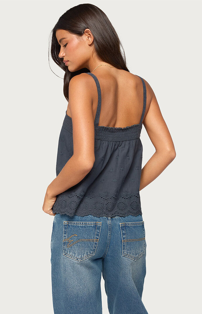 Edikted Esma Scalloped Eyelet Top