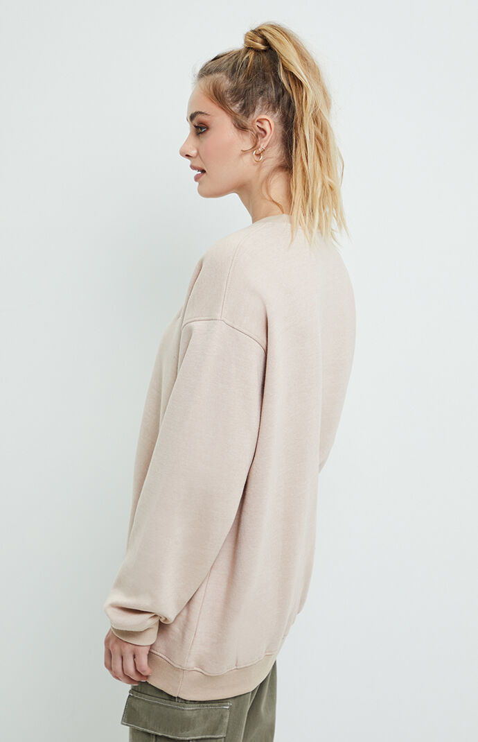 Cherub Embroidery Fleece Sweatshirt