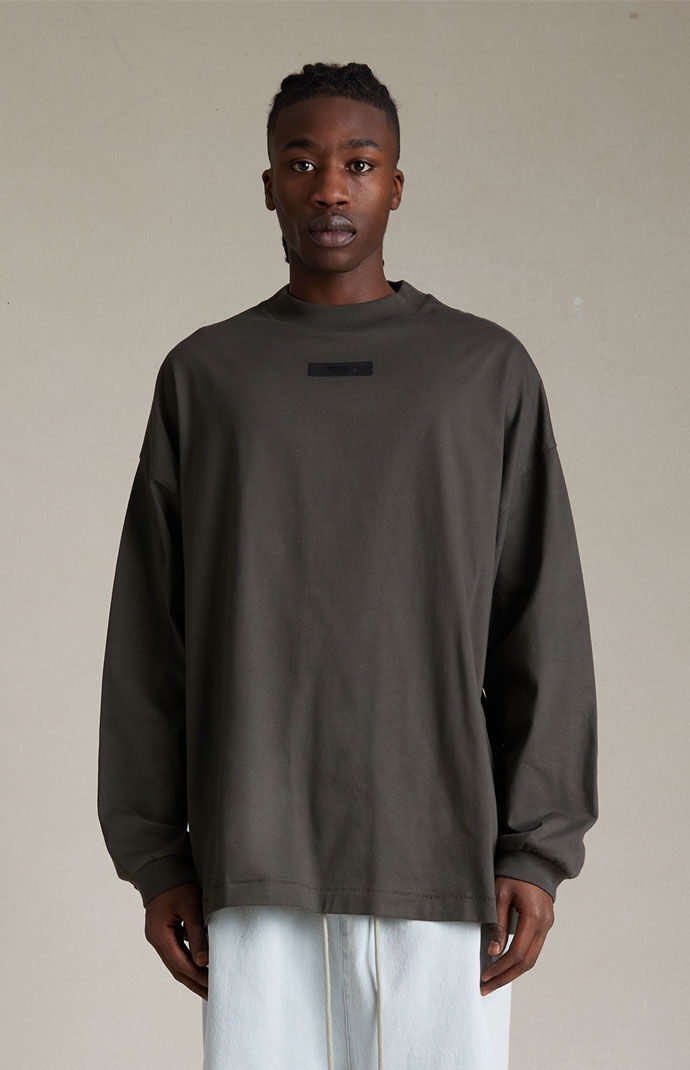 Fear of God Essentials Longsleeve Shirt Jet Black Men's