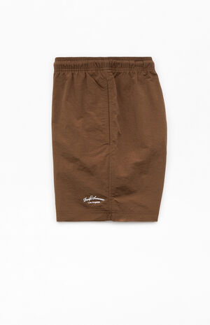 Brown Collegiate 6.5" Swim Trunks image number 3