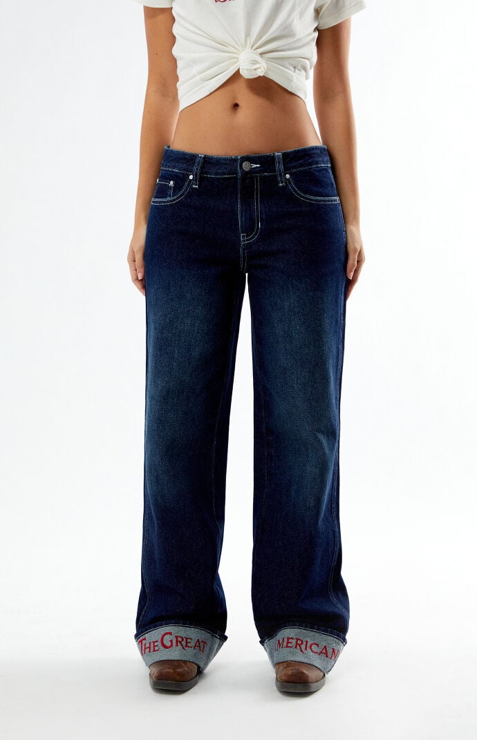 デニム・ジーパン LOW CLASSIC : 25SS / AIRY OVERSIZED JEANS (BLUE) Low-Rise Skater Jean