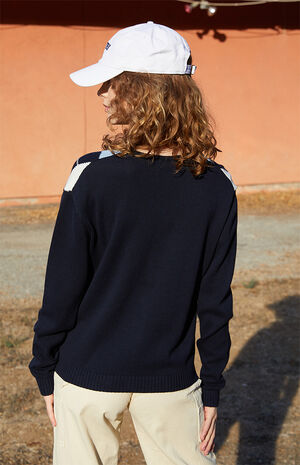 Blue Elizabeth Argyle Cardigan image number 3