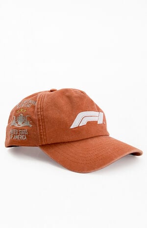 x Pacsun Orange Austin Podium Snapback Hat image number 2