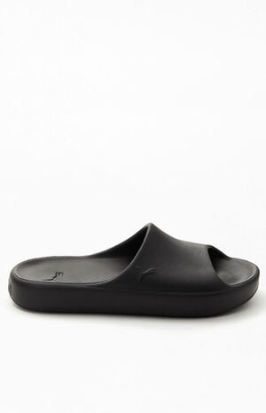 Women's Black Shibui Cat Slide Sandals